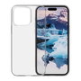 dbramante1928 Greenland Clear - Coque transparente slim recyclée pour iPhone 15 Pro Max - Protection contre les chocs et charge sans fil - Matière éco-responsable