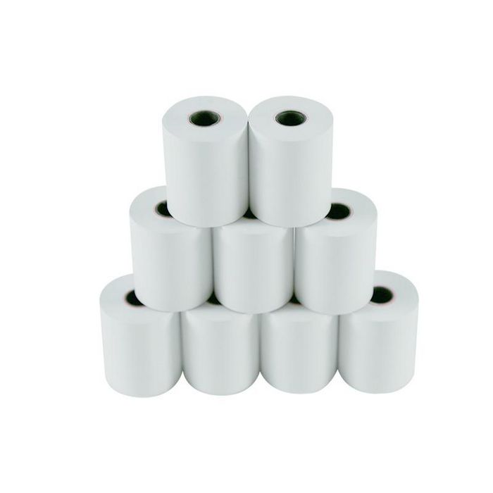 Capture Rouleau de papier thermique pour reçus sans bisphénol A, 57x40 mm, noyau 12 mm, 48 g, 50 pièces par boîte Capture Rouleau de papier thermique pour reçus sans bisphénol A, 57x40 mm, noyau 12 mm, 48 g, 50 pièces par boîte