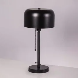Messina SKD-T1010 - Lampe de table en acier avec interrupteur à tirette et douille E27 - Éclairage d'intérieur design