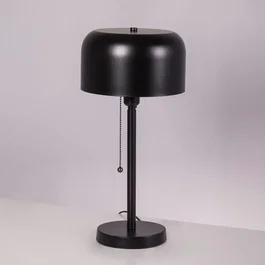 Messina SKD-T1010 - Lampe de table en acier avec interrupteur à tirette et douille E27 - Éclairage d'intérieur design
