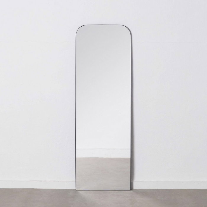 Miroir mural 50 x 2,5 x 150 cm Noir Métal