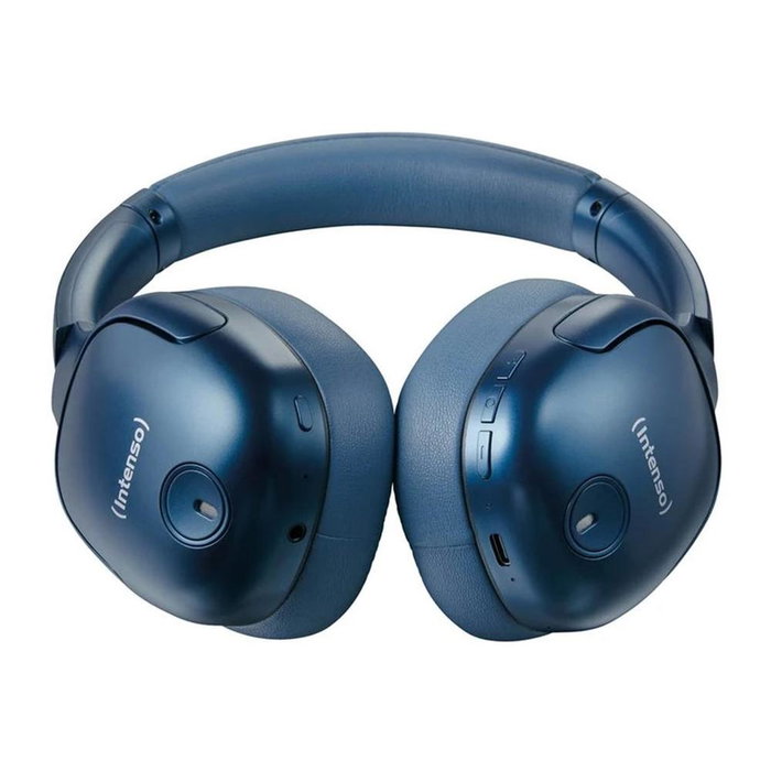 Intenso 3740405 Casque Over-Ear Bluetooth 5.3 avec ANC Bleu Autonomie 75h O400HA