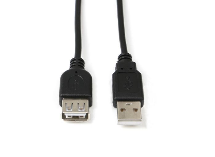 MicroConnect Câble d'extension USB 2.0, 0,5 m, Noir MicroConnect Câble d'extension USB 2.0, 0,5 m, Noir