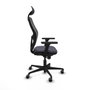 Piqueras y Crespo Chaise de Bureau avec Appui-tête Jorquera 3D036G1 Gris foncé