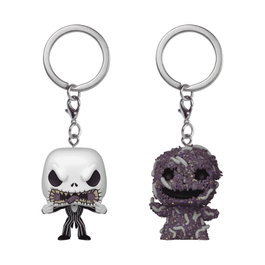Funko Pack de 2 porte-clés Pocket POP! L'Étrange Noël de monsieur Jack Jack et Oogie Boogie
