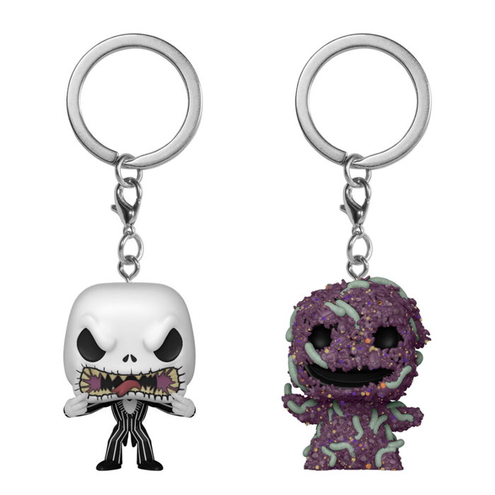 Funko Pack de 2 porte-clés Pocket POP! L'Étrange Noël de monsieur Jack Jack et Oogie Boogie