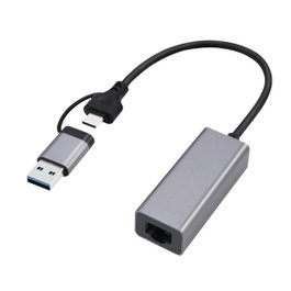 GEMBIRD Adaptateur réseau USB 3.1 Gen 1 Gigabit Ethernet gris