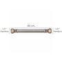 ORYX Latiguillo Flexible Acier Inoxydable Termo Femelle 1/2'' - Femelle 1/2'', 500 mm