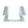 Support pour Ordinateur Portable Startech LAPTOP-STAND-SILVER Aluminium