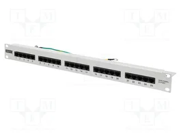 DIGITUS Panneau de brassage RJ45 25 ports 1U gris