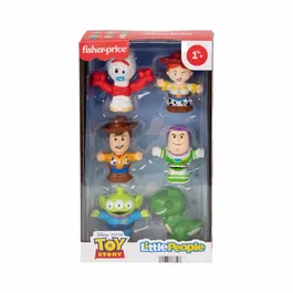 Mattel - Coffret de 6 Figurines Toy Story avec Buzz l'Éclair, Woody, Jessie, Rex, un Alien et Forky