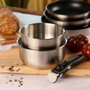 Menastyl Batterie de Cuisine Induction - 5 pièces - Inox - Gris