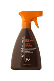 Gisele Denis - Huile Bronzante Spray SPF20 300 mL - Action Raffermissante, Anti-Âge et Hydratante pour un Bronzage Naturel et Uniforme