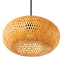Lampe à suspension Shahin Shahr en rotin