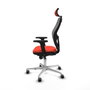 Piqueras y Crespo Chaise de Bureau avec Appui-tête 2D086G2 Orange Foncé