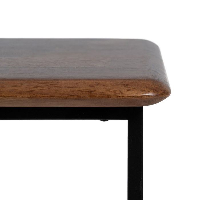BigBuy Home Table d'appoint LAGOM Noir Naturel - Lot de 2 Pièces BigBuy Home Table d'appoint LAGOM Noir Naturel - Lot de 2 Pièces