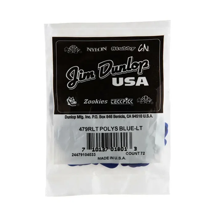 DUNLOP Pack de 72 Médiators Poly - Light