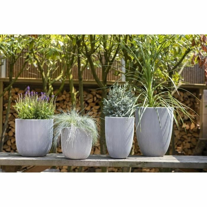 Capi Europe Vase GROOVE Ivoire 34x46 cm