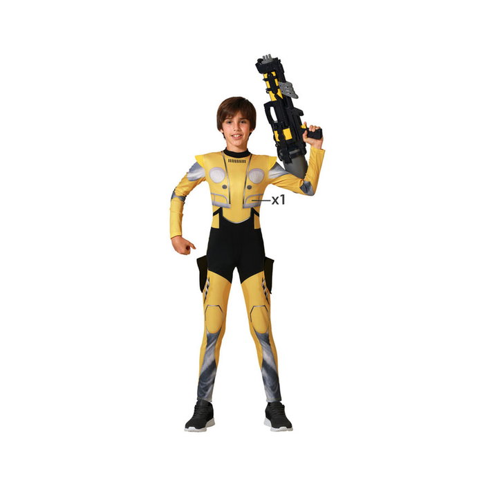 BigBuy Carnival Déguisement Robot Jaune Enfant