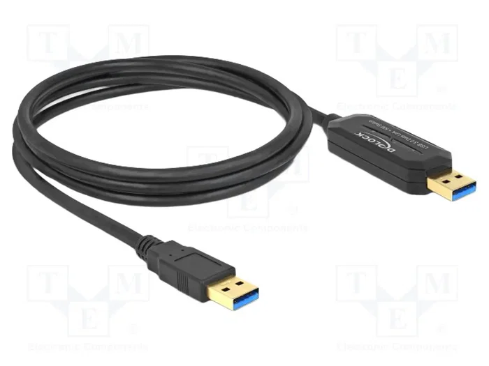 DELOCK Câble USB A vers USB A, 1,5m, Noir DELOCK Câble USB A vers USB A, 1,5m, Noir