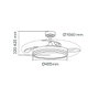 Cecotec Ventilateur de Bureau EnergySilence 610 40 W Acier Silencieux Oscillant