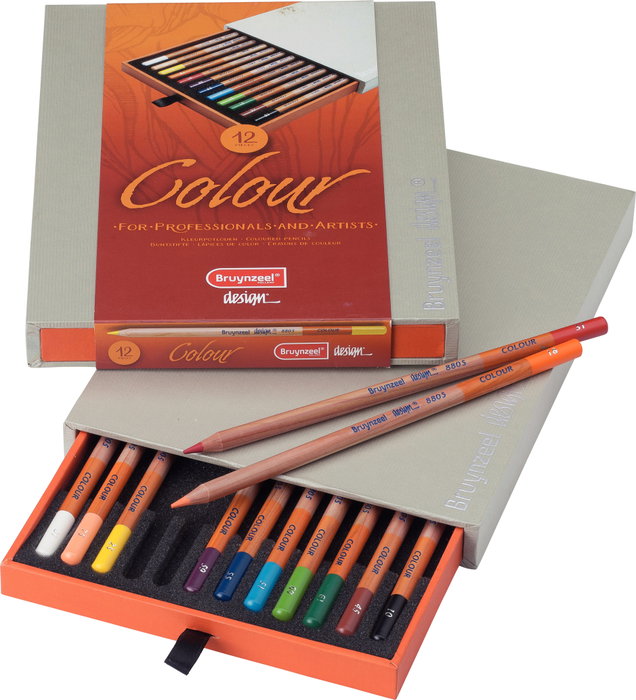 Bruynzeel Colour Box 12 Boîte de 12 crayons de couleur Bruynzeel Colour Box 12 Boîte de 12 crayons de couleur