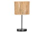 Giftdecor Lampe de Bureau Cylindre Corde Noir et Naturel Métal Papier 17,5x27x17,5 cm E27 40W (Set de 6)