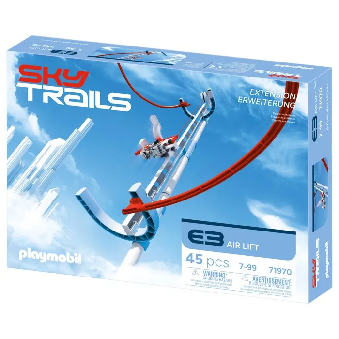 Playmobil Sky Trails - Air Lift Set d'expansion Circuit aérien avec 45 pièces - Jeu de construction pour enfants dès 7 ans