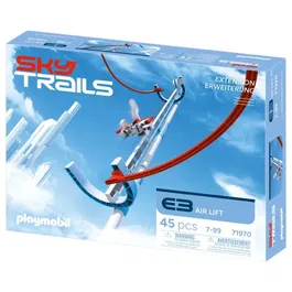 Playmobil Sky Trails - Air Lift Set d'expansion Circuit aérien avec 45 pièces - Jeu de construction pour enfants dès 7 ans