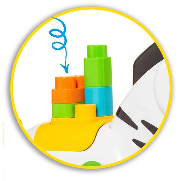 Molto Cebra d'activités avec sons et 15 blocs