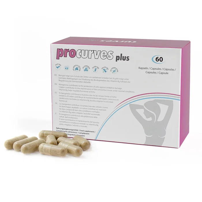Procurves+ Compléments alimentaires pour l'augmentation mammaire, 60 capsules Procurves+ Compléments alimentaires pour l'augmentation mammaire, 60 capsules