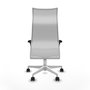 Piqueras y Crespo Chaise de Bureau Albacete Gris clair et Blanc