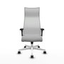 Piqueras y Crespo Chaise de Bureau Albacete Gris clair et Blanc