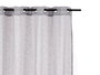 Giftdecor Rideau Voilage Gris Clair 140x260 cm en Polyester (Set de 6)