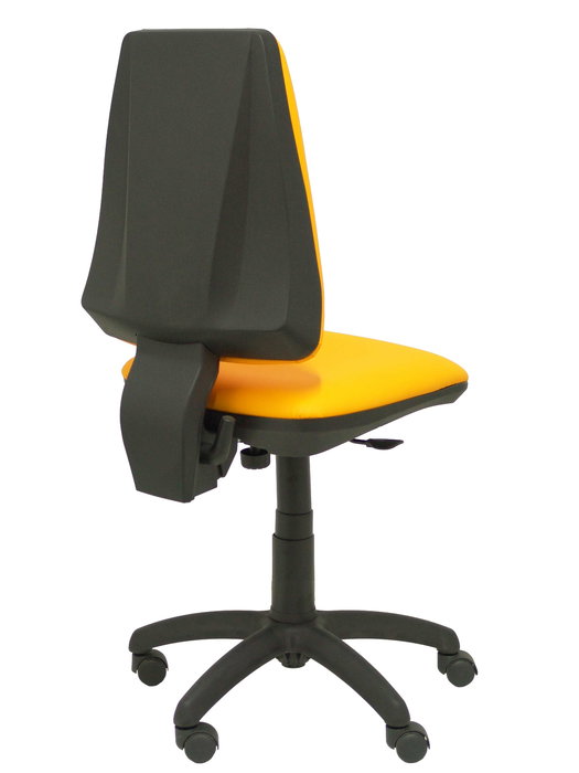 Chaise Elche Contact permament de base Cuir écologique Orange Structure polyamide noire Sans accoudoirs Sans appui-tête Roulettes en nylon 50 mm Chaise Elche Contact permament de base Cuir écologique Orange Structure polyamide noire Sans accoudoirs Sans appui-tête Roulettes en nylon 50 mm