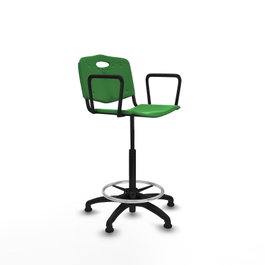 PIQUERAS Y CRESPO Tabouret Robledo Pivotant Vert