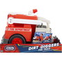 Little Tikes Camion de Pompiers Dirt Diggers 655791 - Véhicule de Construction avec Échelle et Pompe à Eau Rotatives - Jouet d'Extérieur et d'Intérieur pour Enfants Dès 2 Ans