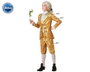 Déguisement Courtisan Doré pour Garçon Enfant Carnaval 3-4 Ans, Taille 3-4 Ans