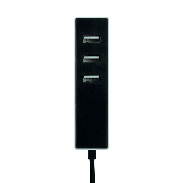 Simon Adaptateur 3 connecteurs USB-A avec fixation et câble USB-C 1,5 m noir Simon Adaptateur 3 connecteurs USB-A avec fixation et câble USB-C 1,5 m noir