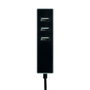 Simon Adaptateur 3 connecteurs USB-A avec fixation et câble USB-C 1,5 m noir