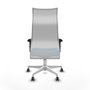 Piqueras y Crespo Albacete Chaise de Bureau Bleu clair et Blanc