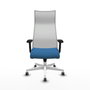 Piqueras y Crespo Albacete Chaise de Bureau Bleu clair et Blanc