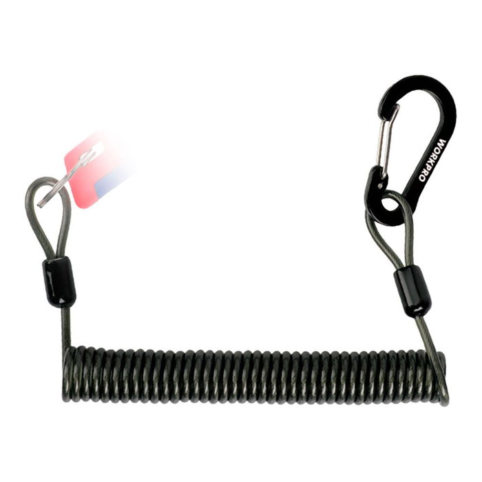 Workpro Cordon de sécurité pour outils, 35 kg, 27-200 cm Workpro Cordon de sécurité pour outils, 35 kg, 27-200 cm