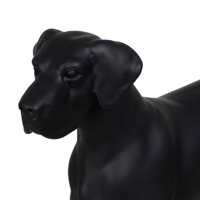 BigBuy Home Figurine Décorative Chien Noir BigBuy Home Figurine Décorative Chien Noir