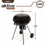 Roues de barbecue au charbon de bois Aktive Textilene 57 x 86 cm Noir