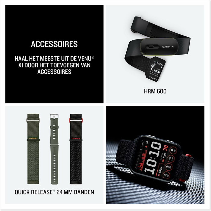 Montre intelligente GARMIN 010-02980-03 Noir Vert Gris Ardoise