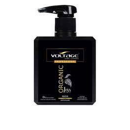 Voltage Cosmetics Masque Lissant Kératine 500 ml - Traitement Profond Sans Frisottis Hydratant