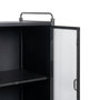 BigBuy Home Présentoir BRICK Noir Doré Verre Fer