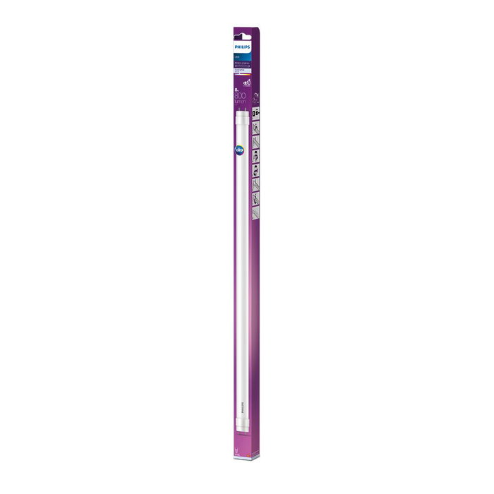Philips Tube LED T8 8W G13 800lm 4000K Lumière du jour ø 2,8 x 60,4 cm Philips Tube LED T8 8W G13 800lm 4000K Lumière du jour ø 2,8 x 60,4 cm