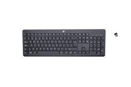 HP Clavier Sans Fil 230 Noir AZERTY - Clavier Gomme Silencieux et Confortable avec Connexion 2,4 GHz et Autonomie Longue Durée